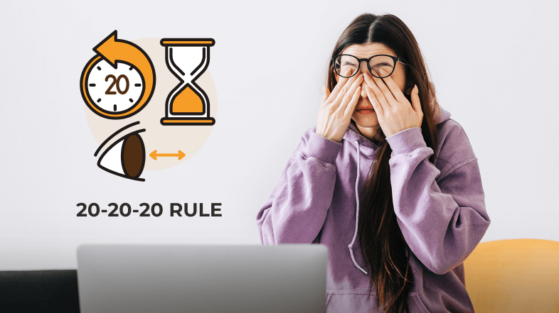 20-20-20 rule - prevention for dry eyes