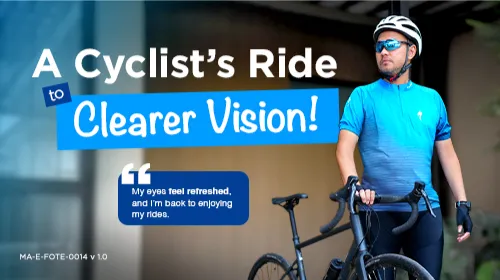 A Cyclist’s Ride  To Clearer Vision!